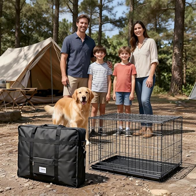 Dog Crate storage bag, 36 inch Heavy Duty waterproof Dog Fence Storage Bag with handles for Foldable Wire Crates & Pet Supplies