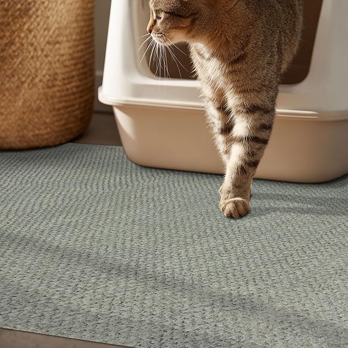 Mohawk Home Litter Box Moisture Barrier Mat Utility Solid Gray 2' X 3' Other Perfect for Kitchen, Living Room, Kids Room, Dining Room, Hallway, Office, Garage, Entryway, Bathroom, Laundry Room