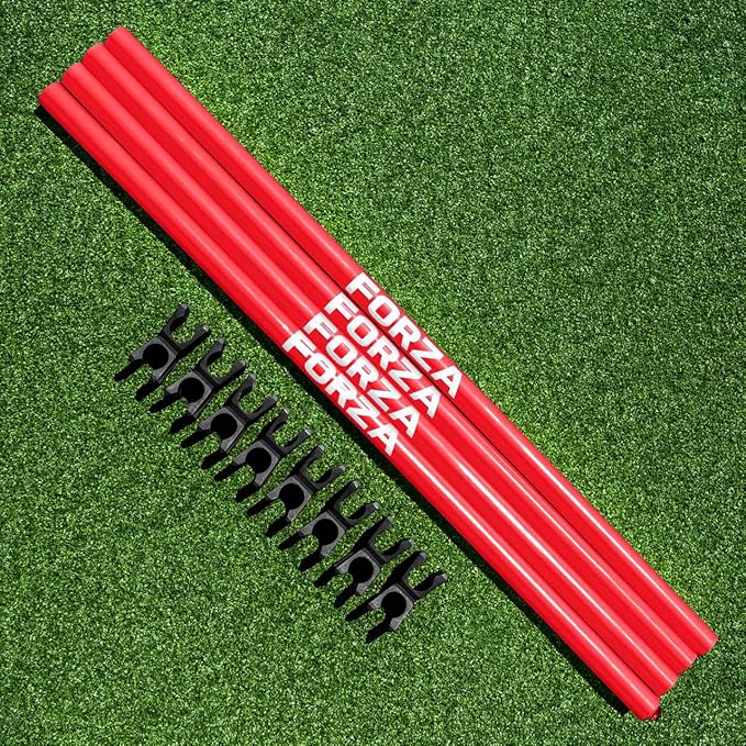 FORZA Agility Poles & Clips | Create Your Own Hurdles - 8 Color Options