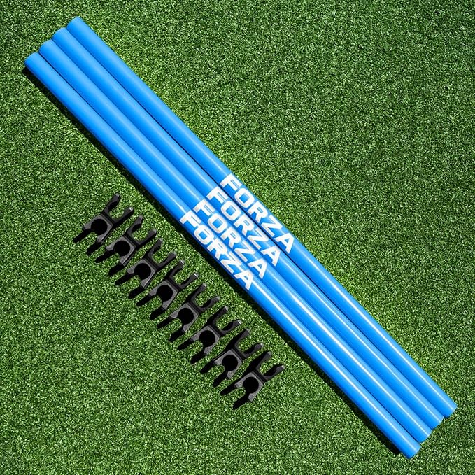 FORZA Agility Poles & Clips | Create Your Own Hurdles - 8 Color Options