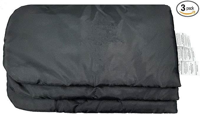ROODO Pet Stroller Mat,Dog Stroller Cushion,Inner Pad for Exclusive Use,Original,Replaceable,Easy to Clean,Set of 3 pc(Black)