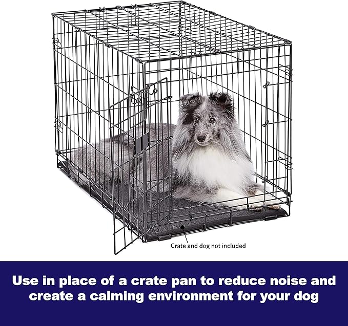 MidWest Homes for Pets Cushioned Dog Crate Mate, 30 inch Black