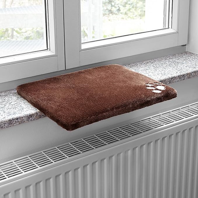 Pretty Kitty Cozy Window Cat Bed - 12.5x16in Washable, Perfect for Window Sill - Kitten & Cat Accessory