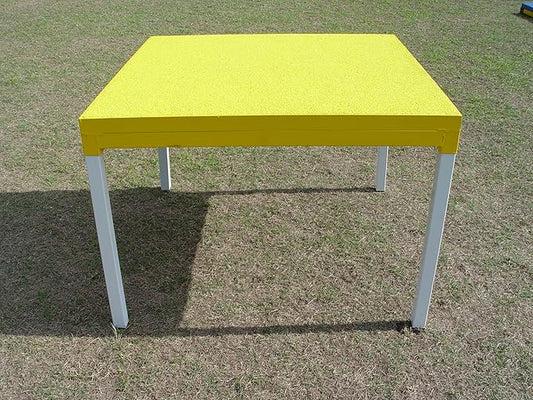 35" Dog Agility Pause Table for Competition and Training with 6 Leg Heights (Yellow)