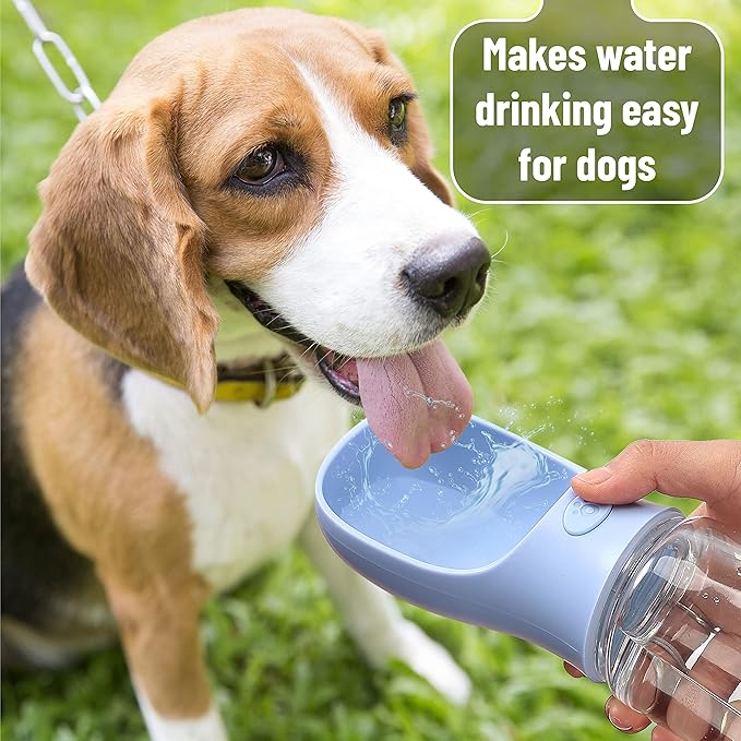 Mr. Pen- Portable Dog Water Bottle, 19 oz, Large, Leak Proof Puppy Water Dispenser with Drinking Feeder for Pets, Outdoor Walking, Hiking, Travel, Not Dishwasher Safe