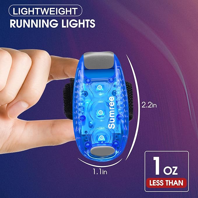 LED Safety Lights(4 Pack).Clip On Strobe&Running Lights.High Visibility Accessories Gear for Your Reflective,Bicycle etc.for Runners, Bike, Walking,Dog Collar, Stroller