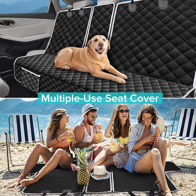 Dog Car Seat Cover Compatible with Volvo XC40 XC60 S60 S90 Back Seat Accessories, Waterproof Pet Bench Backseat Covers with Non-Slip Backing - 2026 New