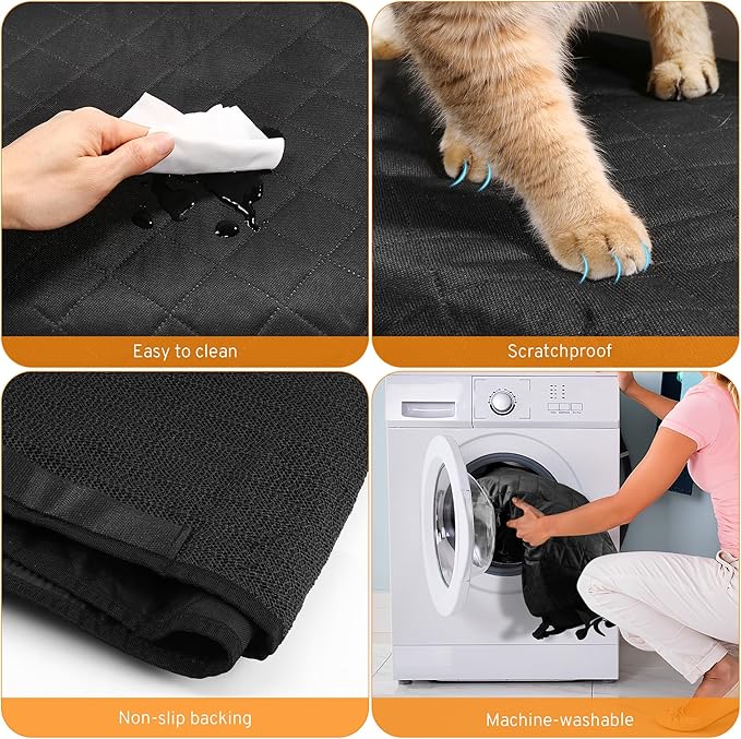 Dog Car Seat Cover for Back Seat Compatible with Hyundai Santa Fe Tucson Kona Accessories, Waterproof Non-Slip Pet Bench Backseat Covers 2026 New