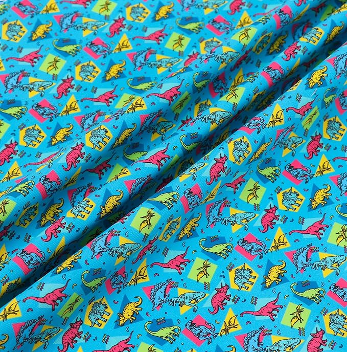 ARING PET Boy Dog Bandanas, Cute Blue Dinosaur Summer Pet Bandana Scarf Triangle Bib for Small Medium Large Male Dogs Cats, Puppy Kerchief for Daily Wear Outdoor Walks Travel Photoshoots-L