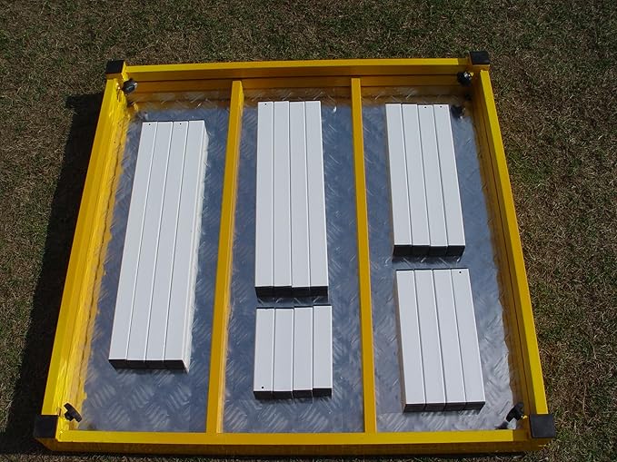 35" Dog Agility Pause Table for Competition and Training with 6 Leg Heights (Yellow)