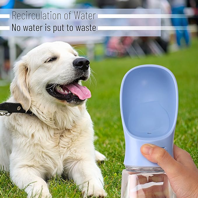 Mr. Pen- Portable Dog Water Bottle, 19 oz, Large, Leak Proof Puppy Water Dispenser with Drinking Feeder for Pets, Outdoor Walking, Hiking, Travel, Not Dishwasher Safe