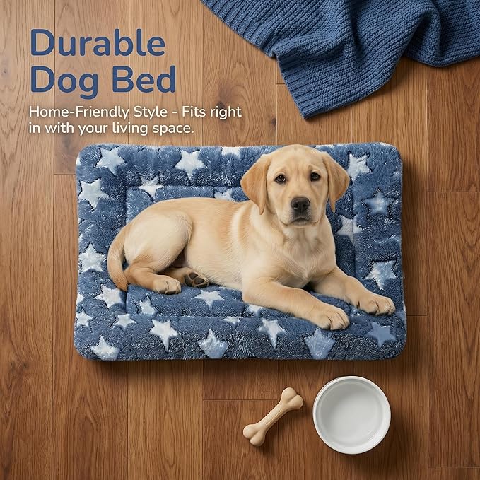 Dog Bed Mat - Reversible Dog Crate Bed Mats, Soft & Breathable Kennel Pad, Durable Crate Bed for Small Medium Large Dogs & Cats