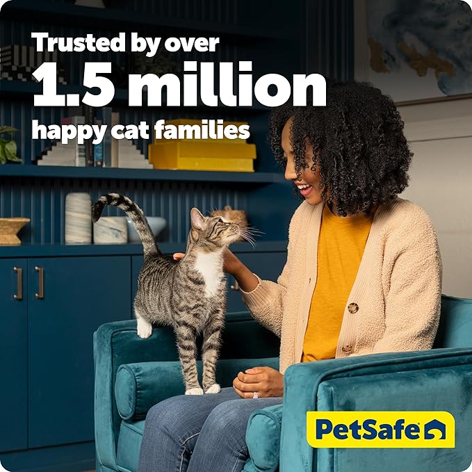 PetSafe ScoopFree Self-Cleaning Cat Litterbox - Never Scoop Litter Again - Hands-Free Cleanup with Disposable Crystal Tray - Less Tracking, Better Odor Control - Includes Disposable Tray