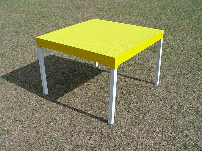 35" Dog Agility Pause Table for Competition and Training with 6 Leg Heights (Yellow)