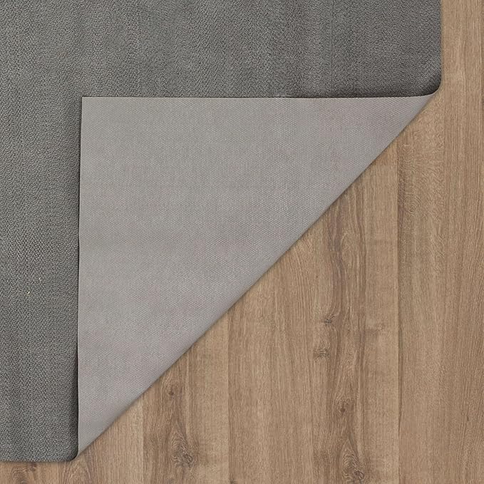 Mohawk Home Litter Box Moisture Barrier Mat Utility Solid Gray 3' X 5' Other Perfect for Kitchen, Living Room, Kids Room, Dining Room, Hallway, Office, Garage, Entryway, Bathroom, Laundry Room