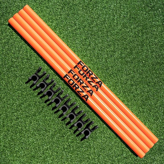 FORZA Agility Poles & Clips | Create Your Own Hurdles - 8 Color Options
