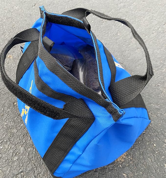 ActiveDogs Agility Low-Gravity Large Sand Bag- 35# Bag Capacity - Non-Constricting Saddlebag for Stabilizing Dog Agility Tunnel & Equipment - Indoor or Outdoor Use (Large - 35# Bag)