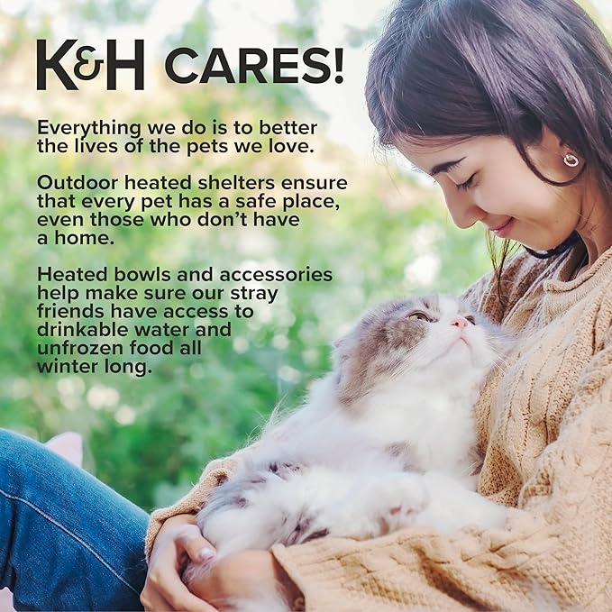 K&H Cat Window Perch for Large Cats - Heavy Duty Kitty Sill Bed Holds 40 lbs, Orthopedic Cushion, Washable Cover, Soft Fleece Window Hammock, 24x14 Inch, Cream