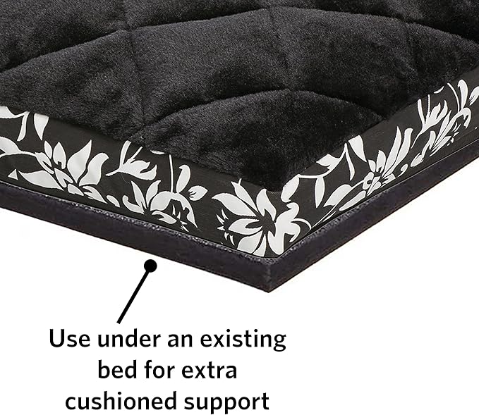 MidWest Homes for Pets Cushioned Dog Crate Mate, 30 inch Black