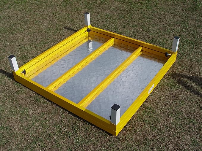 35" Dog Agility Pause Table for Competition and Training with 6 Leg Heights (Yellow)