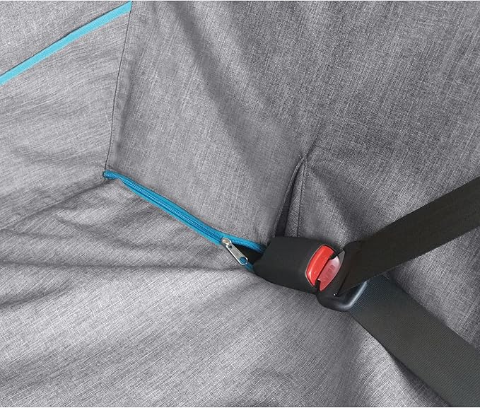 Kurgo Heather Half Hammock, Half Car Seat Cover for Pets, Car Hammocks for Dogs, Water-Resistant, 27.5" Wide (Heather Grey)