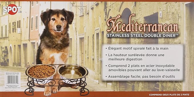 Spot Mediterranean stainless steel Double Diner 2 Qt