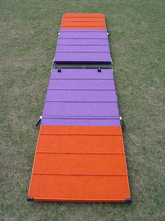 DogSport Rubber Surface Dog Agility A-Frame (7'), On-Wheel Interface is Ready, 7545RW-PU