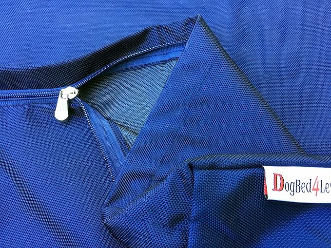 Dogbed4less XL 1680 Ballistic Heavy Duty Dog Pet Bed External Zipper Duvet Cover - Replacement Cover only, 47X29X4 Inches, Navy Blue