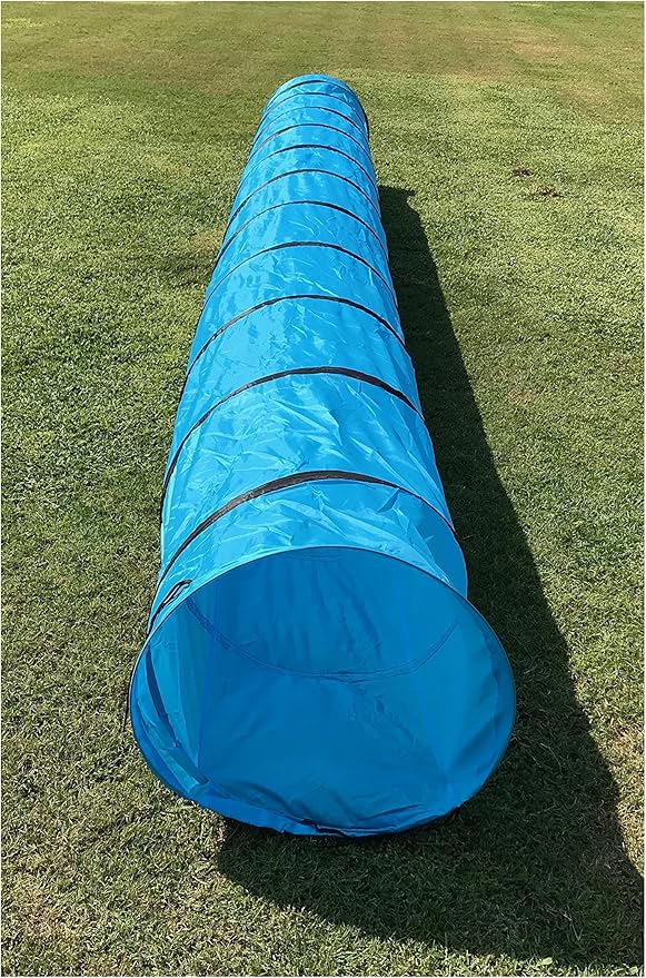 FurryFriends 18 Foot Long, 2 Foot Wide Opening, Premium Pet Agility Tunnel, Outdoor Training and Exercise Equipment for Dogs, Puppies and Other Animals