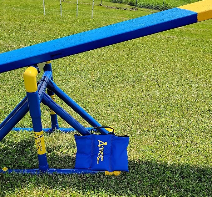 ActiveDogs Agility Saddlebag Sand Bag w/Weights 13# - Non-Constricting Saddlebags for Stabilizing Dog Agility Tunnel Equipment Indoor or Outdoor