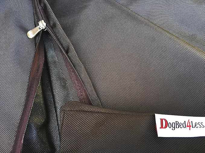 Dogbed4less XL 1680 Ballistic Heavy Duty Dog Pet Bed External Zipper Duvet Cover - Replacement Cover only, 40X35X4 Inches, Seal Brown