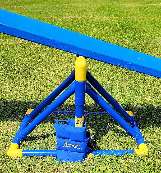 ActiveDogs Agility Saddlebag Sand Bag w/Weights 13# - Non-Constricting Saddlebags for Stabilizing Dog Agility Tunnel Equipment Indoor or Outdoor