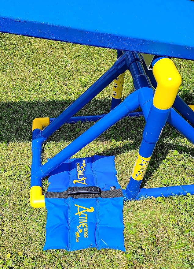 ActiveDogs Agility Saddlebag Sand Bag w/Weights 13# - Non-Constricting Saddlebags for Stabilizing Dog Agility Tunnel Equipment Indoor or Outdoor